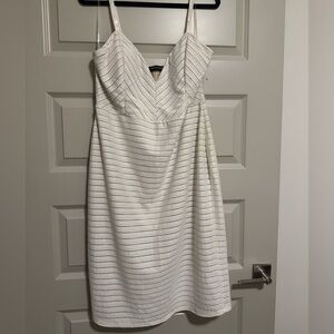 NWOT Fashion to Figure White and Nude Dress